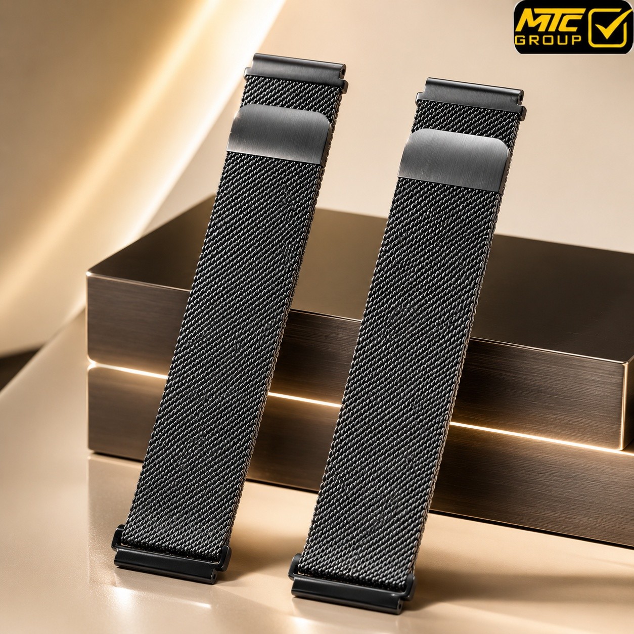 سوار ساعة شبكي مغناطيسي ستانلس ستيل Stainless Steel Magnetic Mesh Strap for Smartwatch