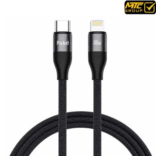 كابل بي كيو بي دي (تايب سي ، ايفون) 30 واط CL pqbd PQ-C07CL (TC-LIGHTNING) 30W