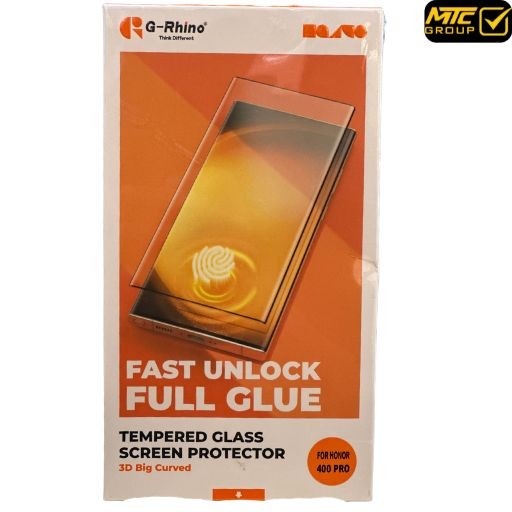 سكرين حماية زجاجي من جي رينو (ثلاثي الابعاد) لصق كامل SCREEN G-RHINO 3D FULL CLUE GLASS