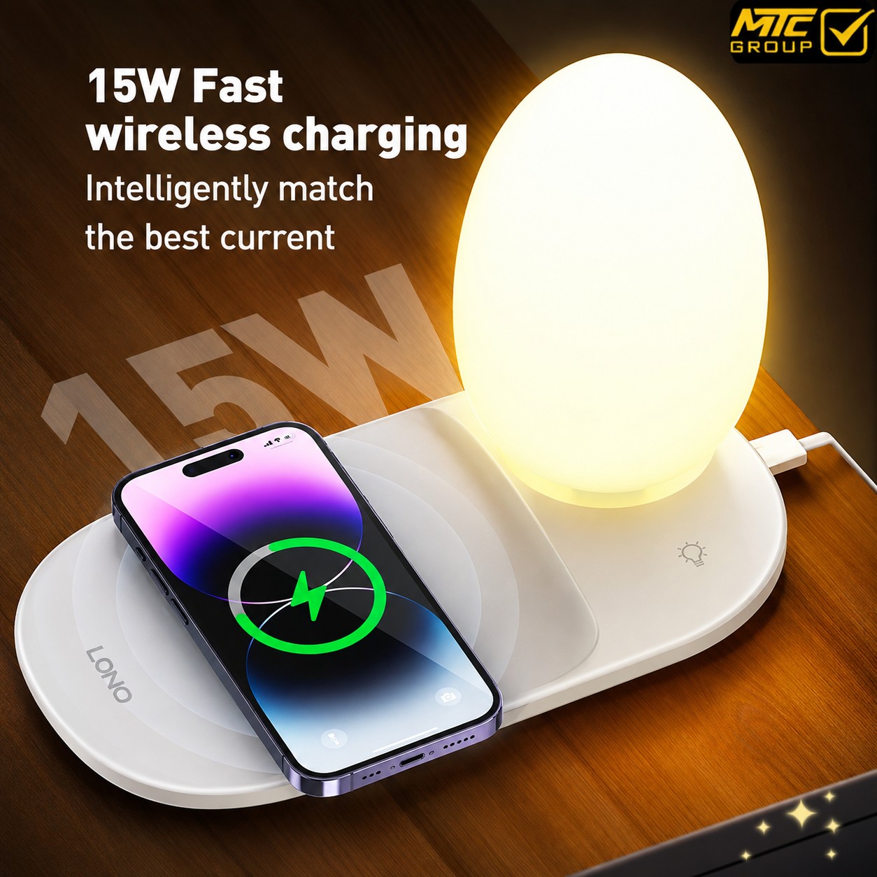 LDNIO DESK LAMP-FAST WIRELESS CHARGING Y3 - تسوق الآن من MTC Group