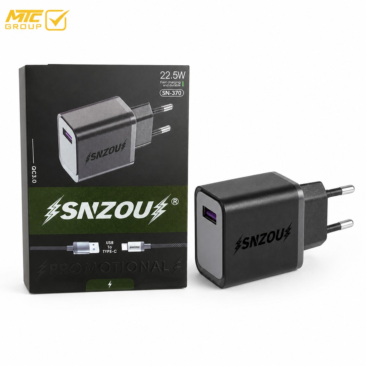 شاحن سنزو (تايب سي) CH SNZOU SN-370 22.5W TC