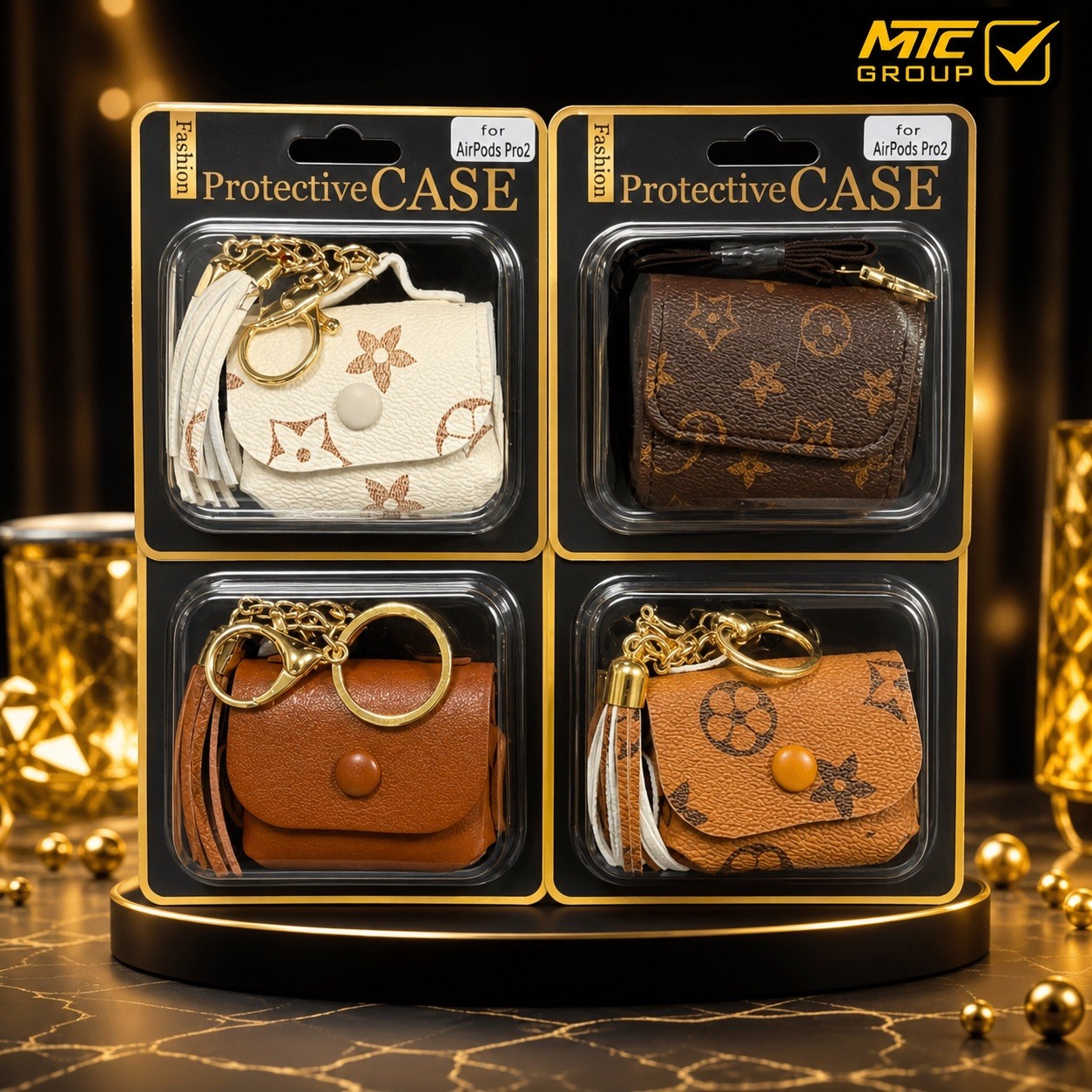 جراب حمايه للايربودز (فاشون) CASE FOR AIRPODS LV (FASHION)