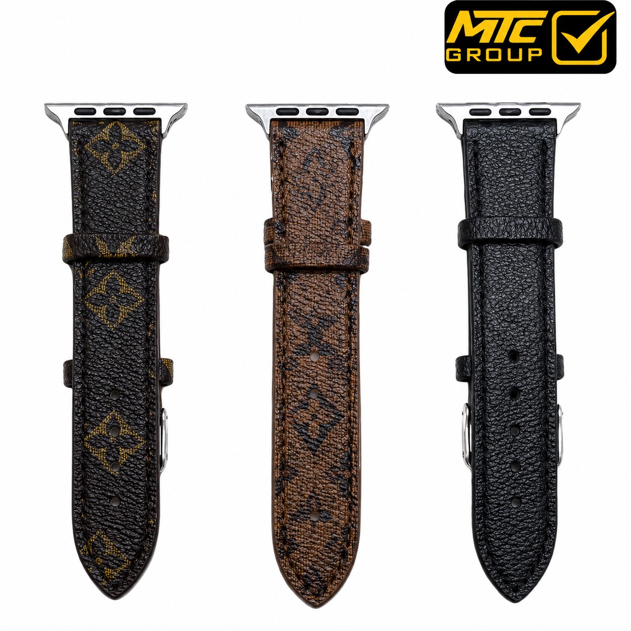 سوار ساعة ذكية (ستراب) جلد NAMEPLATE LEATHER STRAP 42-49