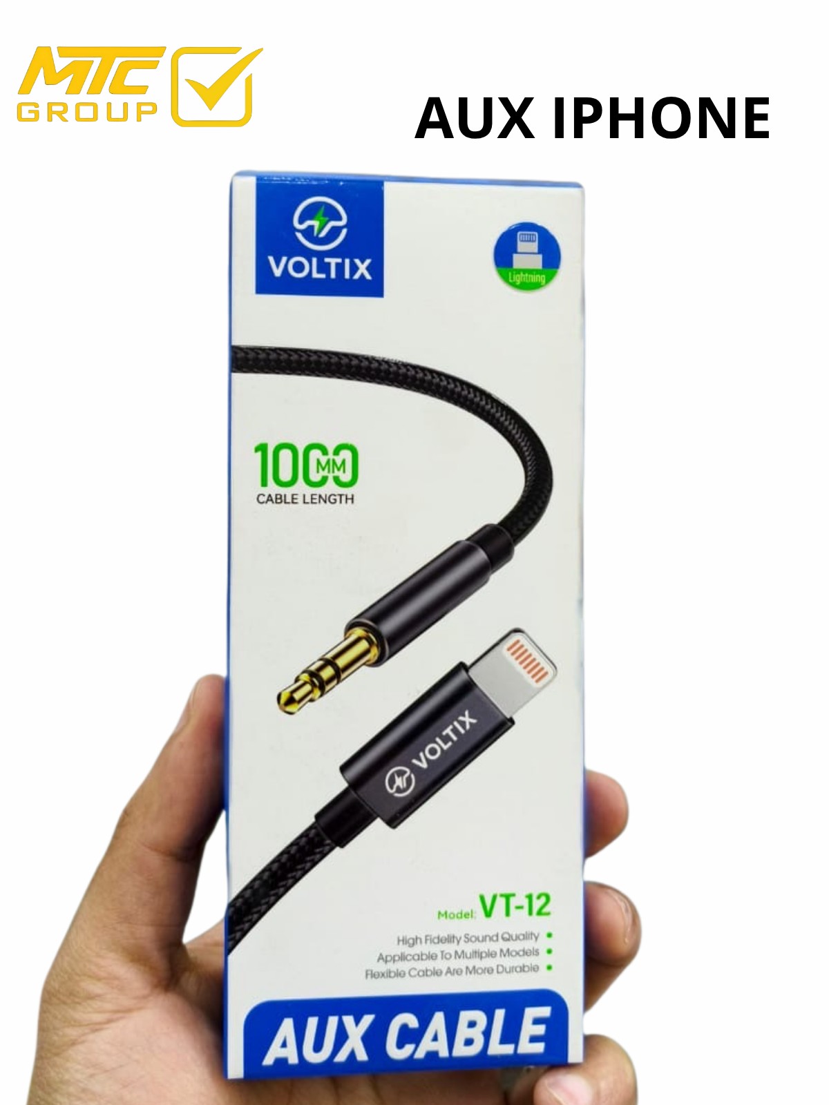 وصلة صوت ايفون AUX VOLTIX VT-12