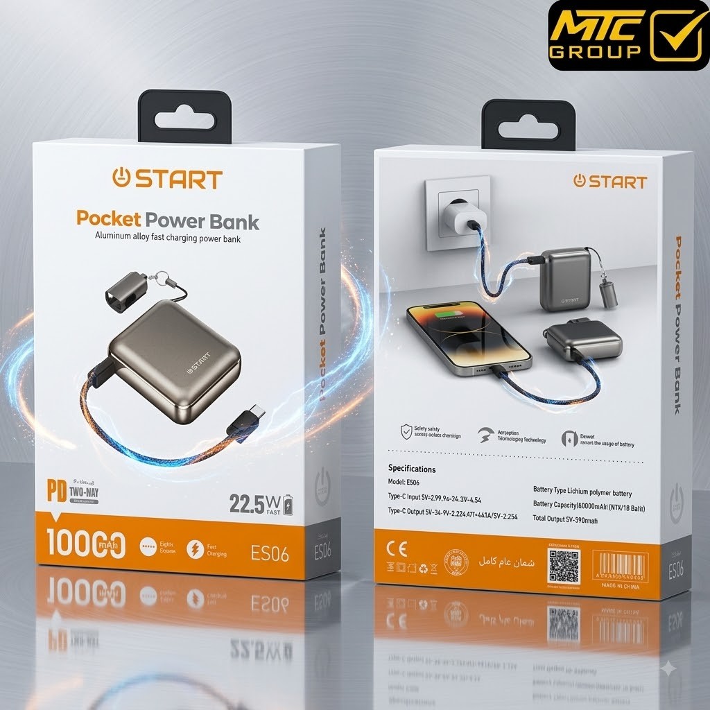 POWER BANK START 10000mAh 22.5W ES06
