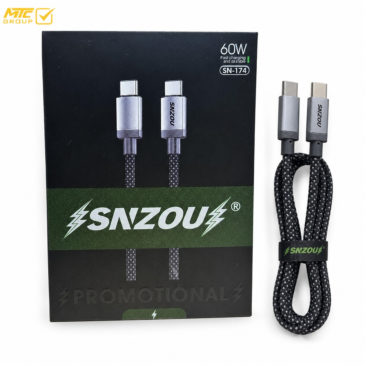 كابل سنزو تايب سي الى تايب سي 60 واط CL SNZOU SN-174 TC TO TC