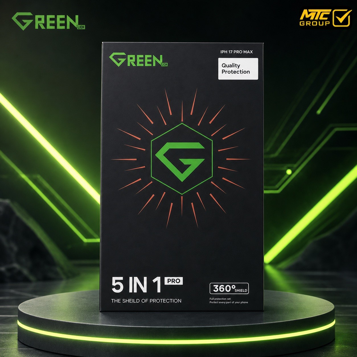 SCREEN GREEN 5*1 QUALITY PROTECTION 360 SHIELD - تسوق الآن من MTC Group