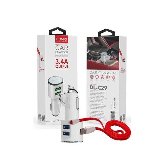 شاحن سياره CC LIDNIO DL-C29 2USB -CO