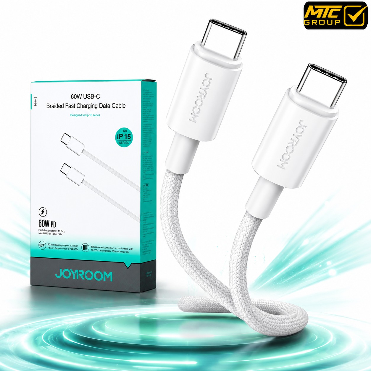 كابل جوي روم تايب سي إلى تايب سي 60 واط CL JOYROOM 60W S-A45 TC/TC