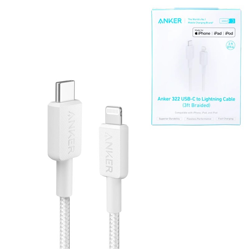 كابل انكر (ايفون ، تايب سي) CL ANKER C TO LIGHTING A81A5P21