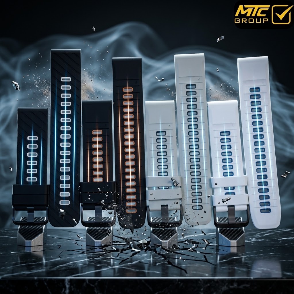 سوار الساعة الذكية (ستراب) غووي سيليكون WATCH STRAP GUOI SILICON CLIPS 22MM