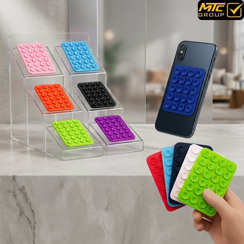 هولدر لاصق للهاتف الجوال سيليكون Silicone Suction Phone Holder