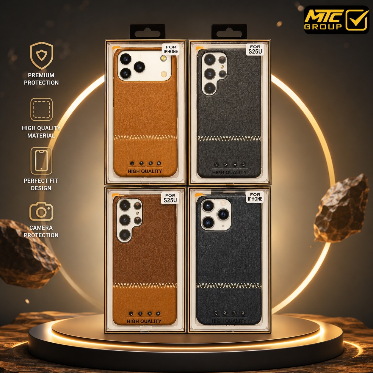 جراب جلد للهاتف الجوال LEATHER PHONE CASE (NEW CASE)