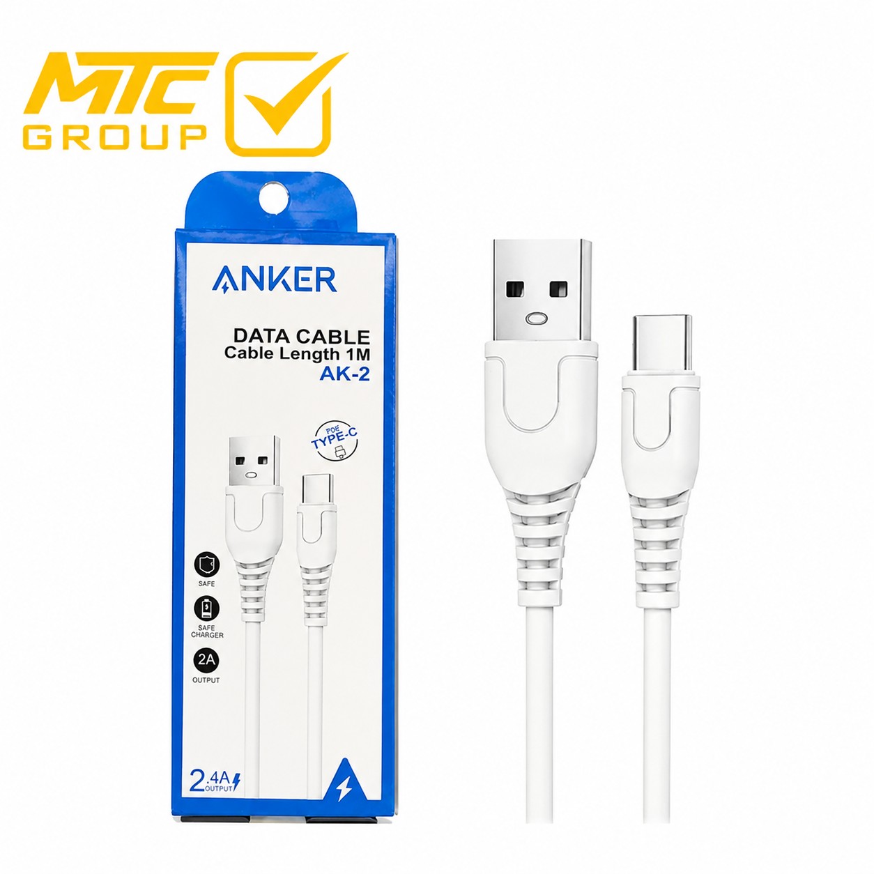 كابل انكر (تايب سي ، يو إس بي) CL ANKER-c AK-2 TC