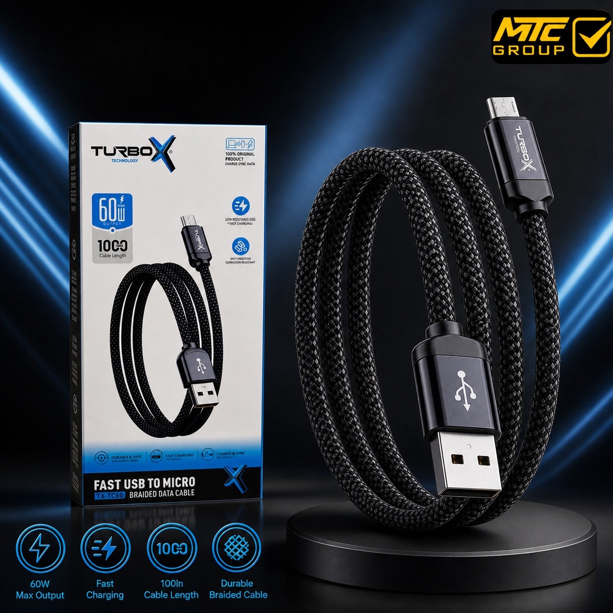كابل تربو اكس (يو اس بي ، مايكرو) CL TURBOX TN114 MICRO
