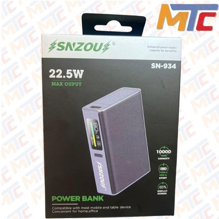 SNZOU POWER BANK  SN-934 22.5W 10000