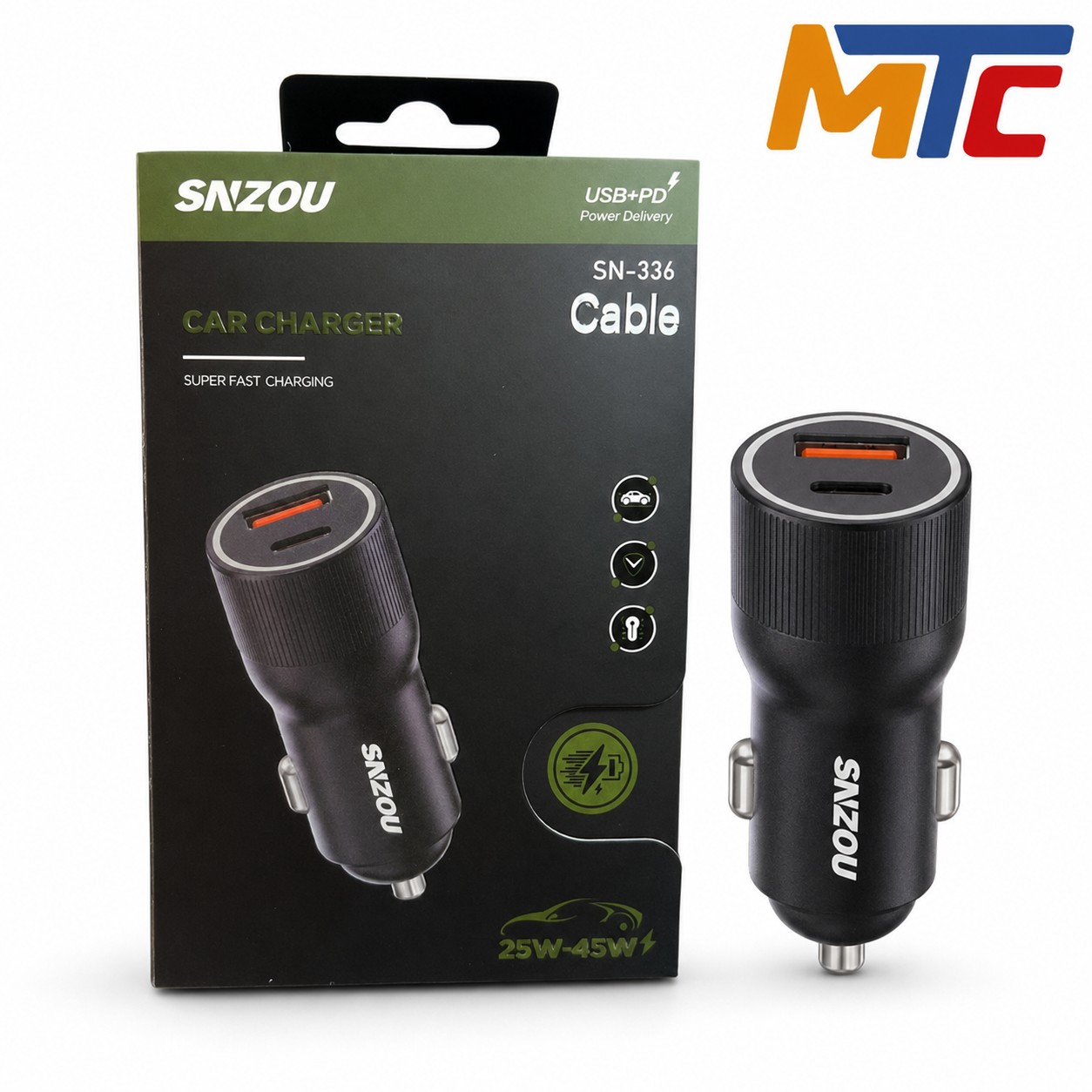 شاحن سيارة CAR CHARGER SNZOU SN-336 45W