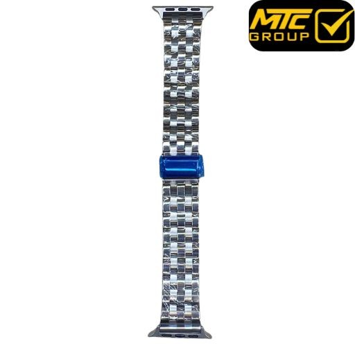 سوار الساعة الذكية (ستراب) غووي ستانلس ستيل (فضي) WATCH STRAP GUOI STAINLESS STEEL (SILVER)