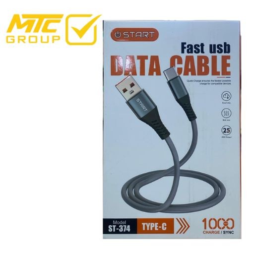 كابل ستارت (تايب سي ، يو إس بي) 25 واط  ٢CL START ST-374 TC