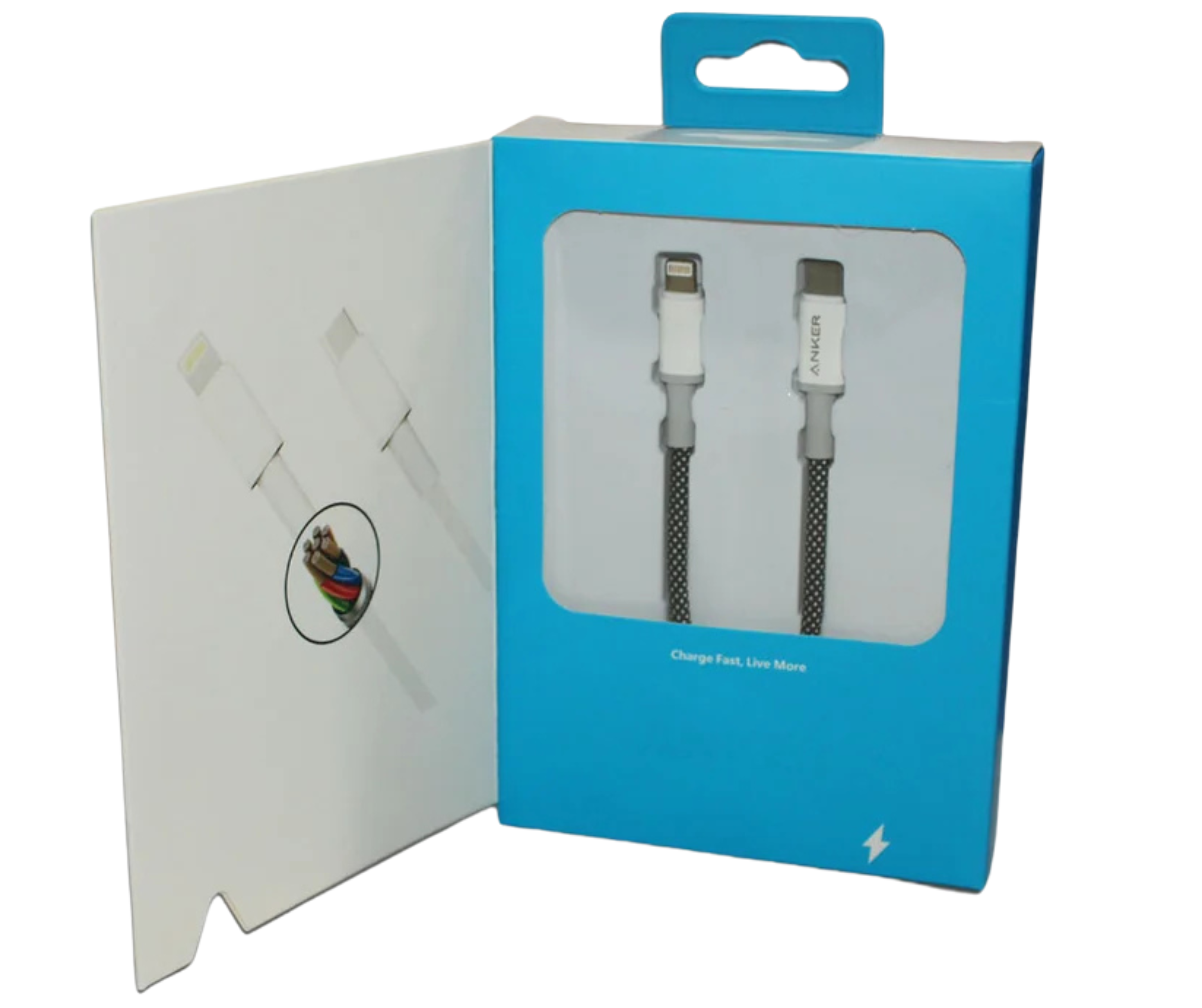 CL ANKER USB-C Cable with Lightning Connector BOOK -CO