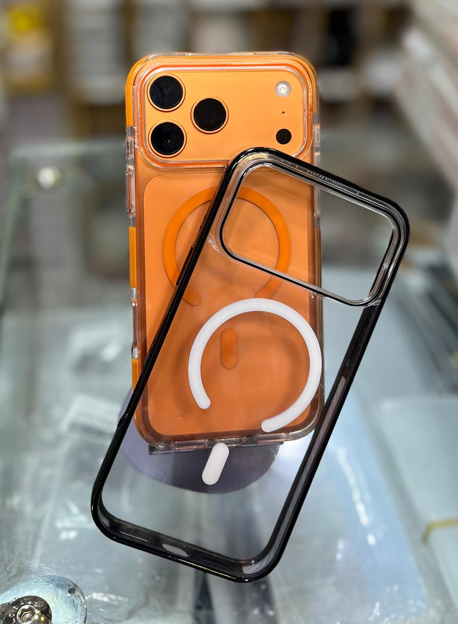 جراب ١٧ برو ماكس شفاف اطار Gr