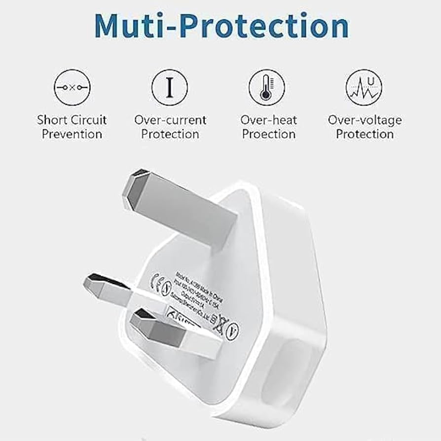 رأس الشحن ثلاثية PLUG MD812 20W UK