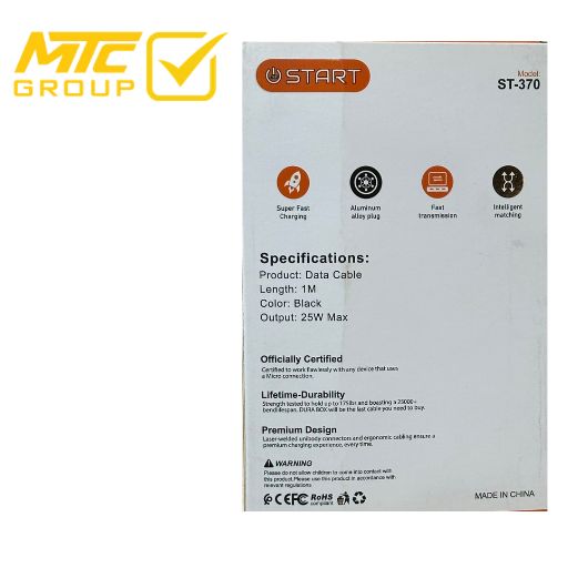 كابل ستارت (تايب سي ، يو إس بي) 25 واط CL START ST-370 TC