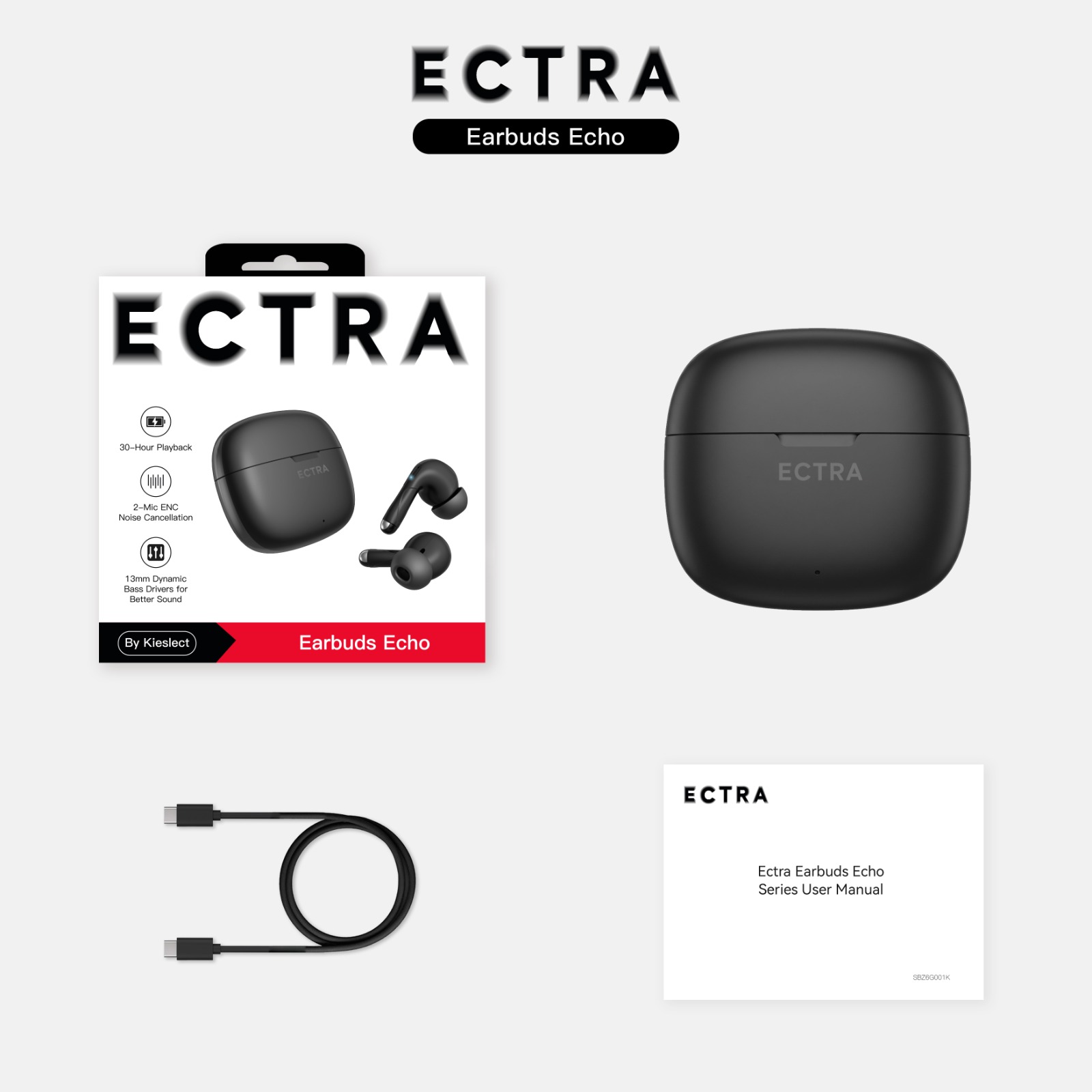 ECTRA EARBUDS ECHO ETW-230B