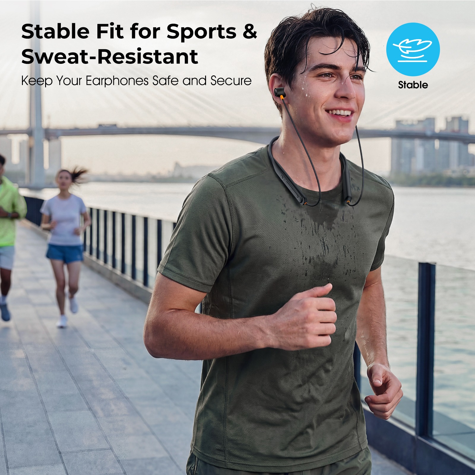 ECTRA NECKBAND ACTIVE BY KIESLECT ENB-600B