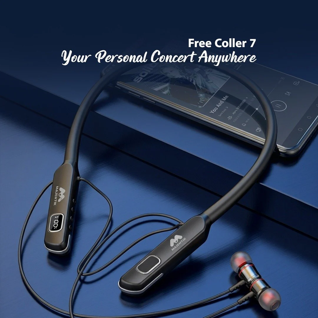 MAJENTIK Free Coller 7 Wireless Neckband Earphone