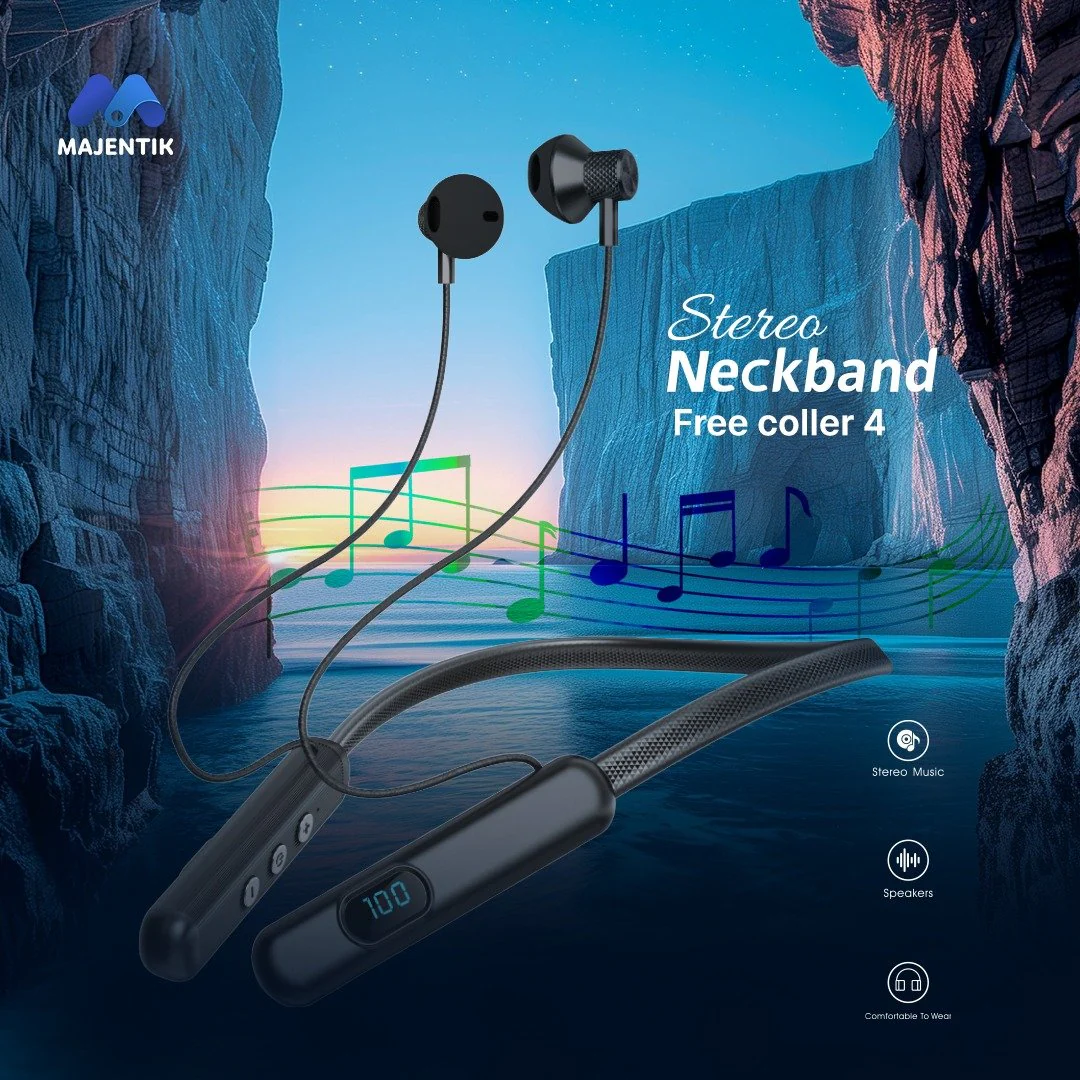 MAJENTIK Free Coller 4 Wireless Neckband Earphones