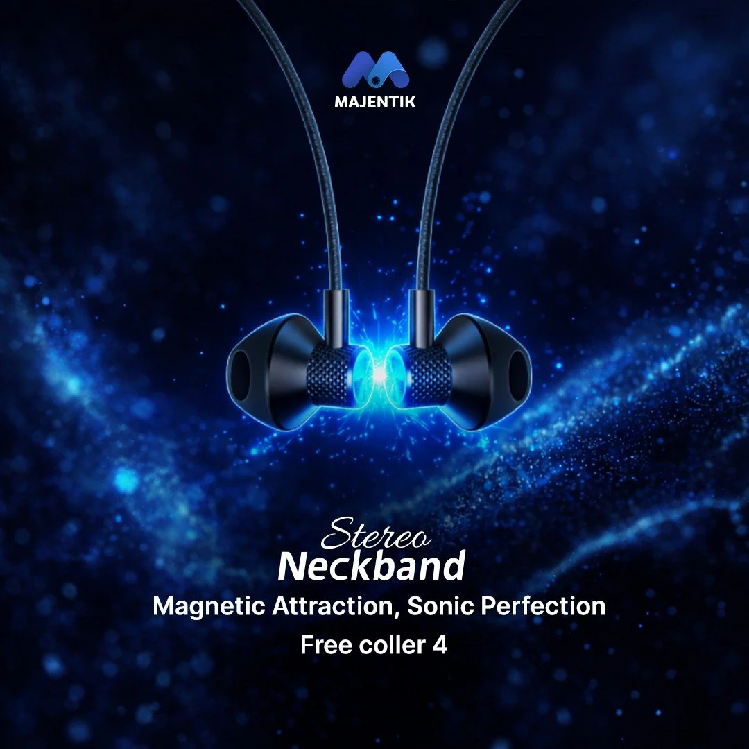 MAJENTIK Free Coller 4 Wireless Neckband Earphones