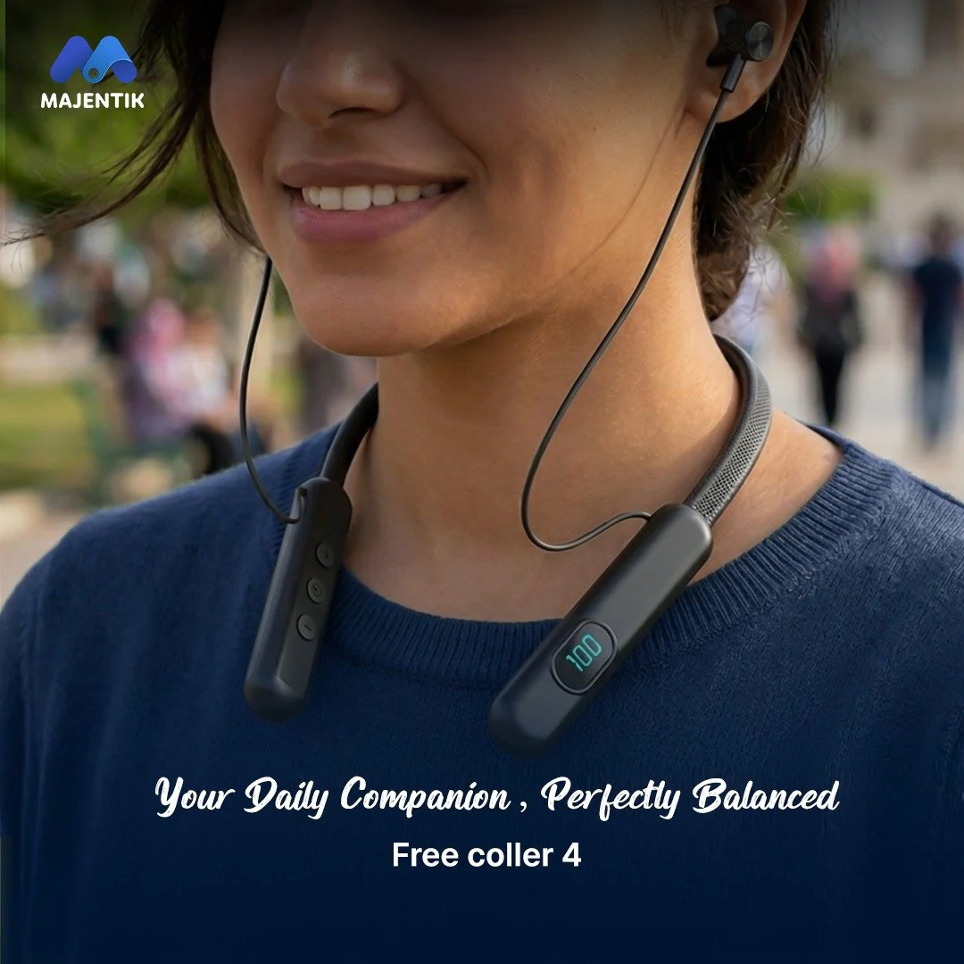 MAJENTIK Free Coller 4 Wireless Neckband Earphones