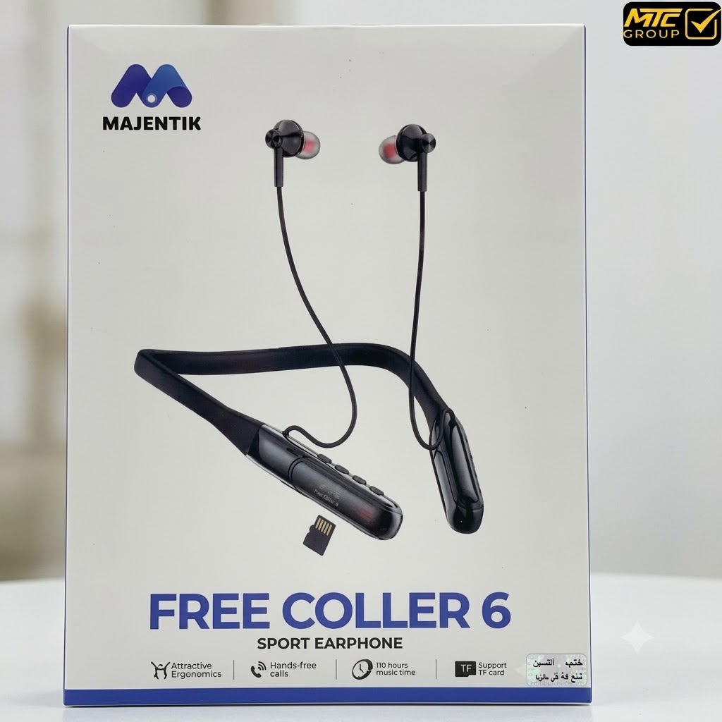 MAJENTIK Free Coller 6 Wireless Neckband Earphones