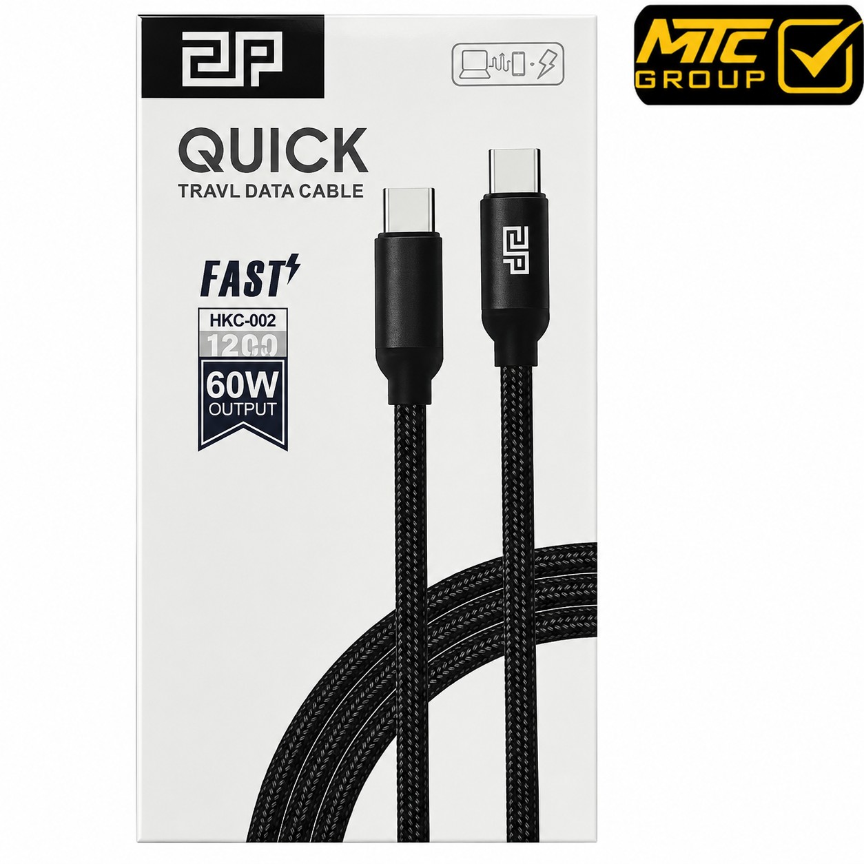 كابل 2P (تايب سي إلى تايب سي) 60 واط CL 2P HKC-002 60W TC-TC