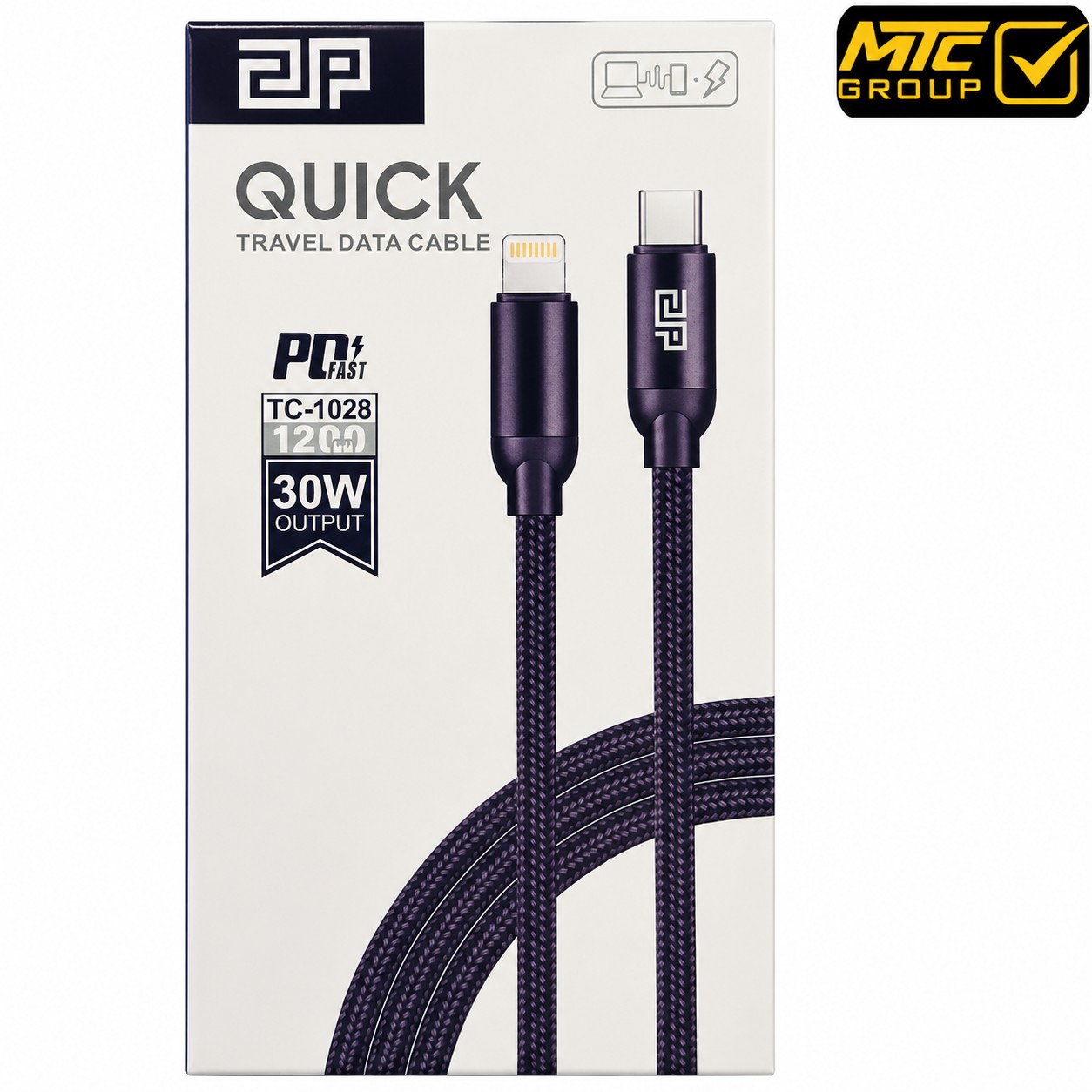 كابل 2P (تايب سي ، ايفون) 30 واط CL 2P TC-1028 TC-LIGHTNING 30W
