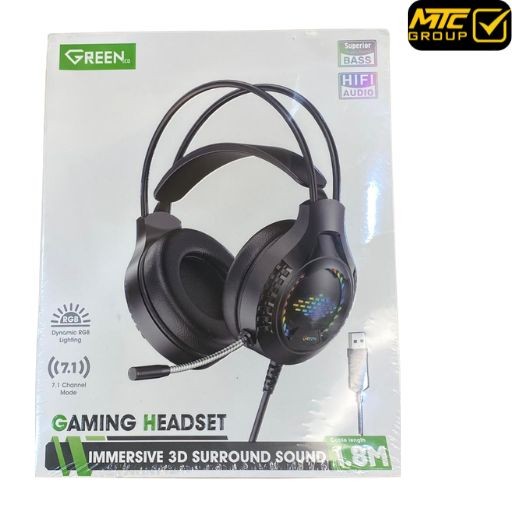 سماعة الالعاب السلكية من جرين GAMING HEADSET GREEN GE-H107