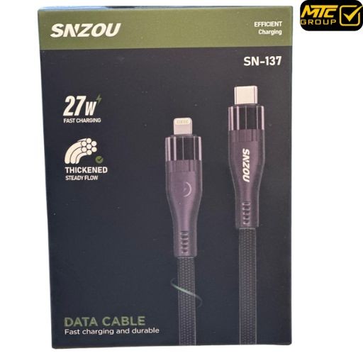 كابل سنزو (ايفون ، تايب سي) 27 واط CL SNZOU SN-137 TC/IPH