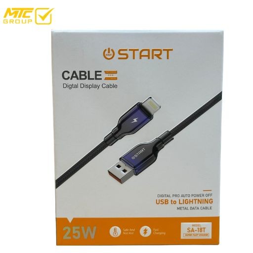 كابل ستارت (ايفون ، يو إس بي) 25 واط CL START IPH SA-18T