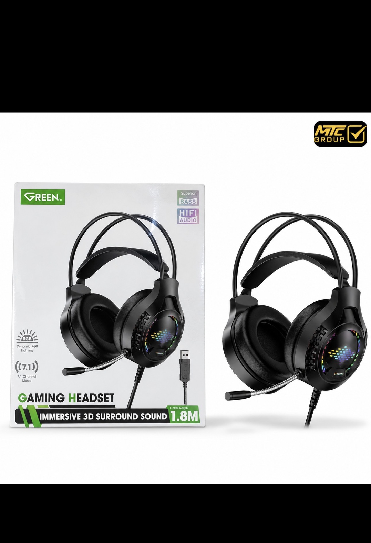 سماعة الالعاب السلكية من جرين GAMING HEADSET GREEN GE-H107